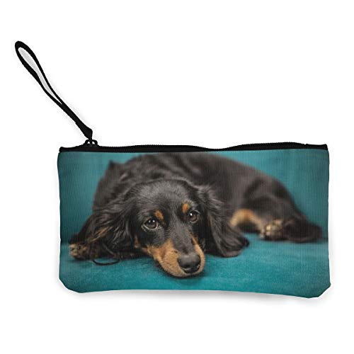 Preisvergleich Produktbild Rterss Münzbörse Geldbörse Geldbörse Geldbeutel Geldbeutel Geldbeutel Geldbeutel Schlüsselhalter Handy Tasche mit Griff bedrucktes Canvas Hund Welpe Tier Sofa Personalisiert