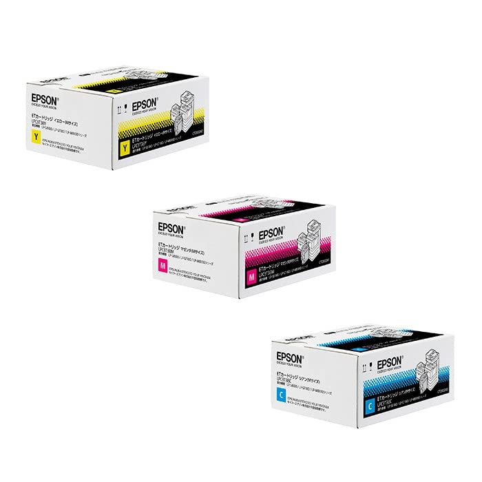 Amazon | 【純正品】エプソン ETカートリッジ LPC3T38 (3色セット