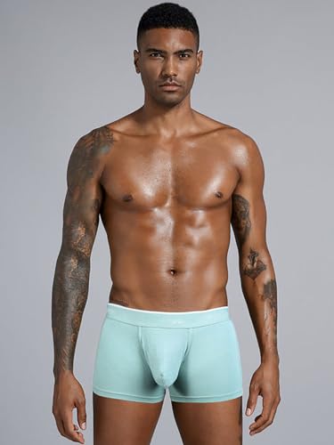 Omffiby Mens Pouch Underwear, Mens Icy Silk Pouch Underwear Bikinis Support Comfy Separate Big Pouch Boxer Briefs2