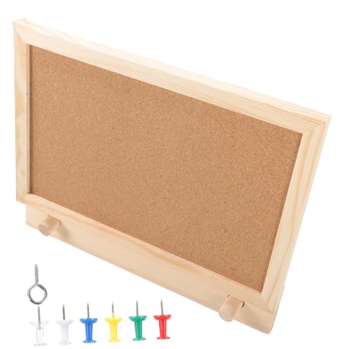 HAPINARY 1set Framed Cork Boards for Office and Home Desktop Memo and Photo Bulletin Board for Wall Decor Easy to Install