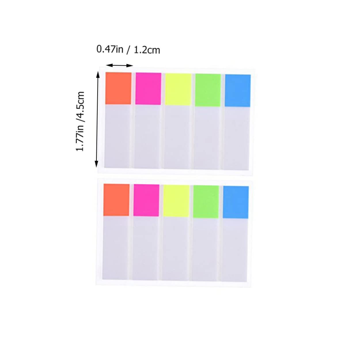 NUOBESTY 60sets Etichette Adesive Colorate Per Indici Stickers Per Ufficio e Scuola Per Studio e Organizzazione
