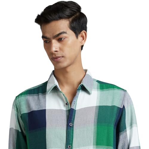 Image of Pepe Jeans Men's Regular Fit Full Sleeve Checkered Cotton Casual Shirt | Check Shirt for Man | Smart & Stylish | Multiple Styles | Mens Casual Shirts