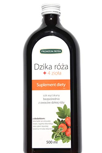 Preisvergleich Produktbild 95% Wildrosensaft Hagebuttensaft + 4 Kräuter Direktsaft pasteurisiert 500 ml