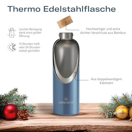 Waterdrop® Set Scoperta | Borraccia termica 600ml