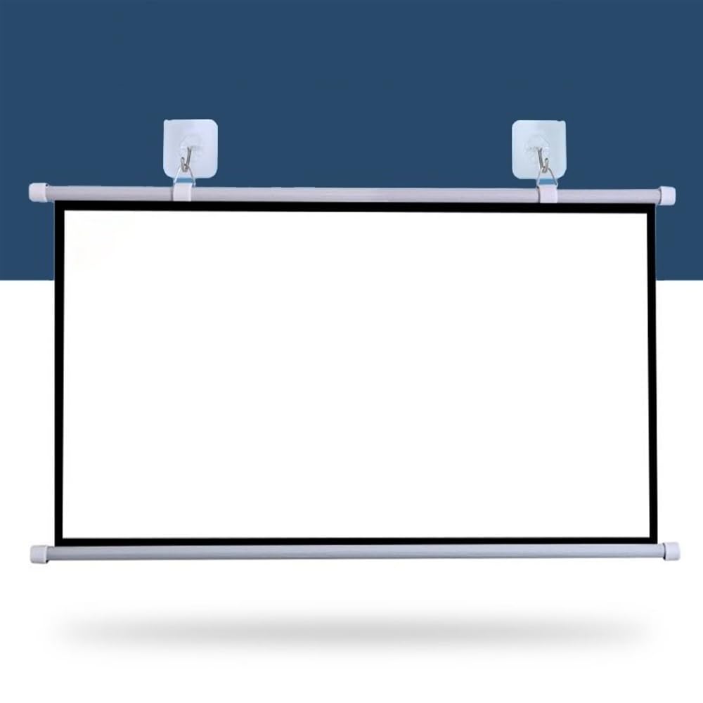 Schermo Da Proiezione Portatile 30 40 50 60 72 Pollici Schermo Avvolgibile Manuale Anti Rughe Telo Proiettore Per Home Cinema Campeggio(50inch-4:3)