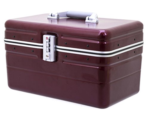 Preisvergleich Produktbild Schminkkoffer Kosmetikkoffer Beautycase Koffer Box Rot 38 cm Bowatex