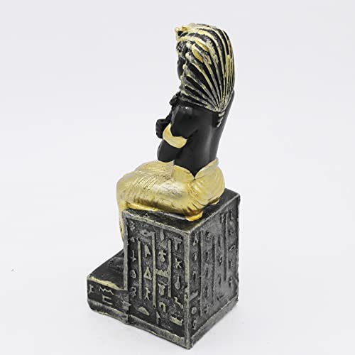 Image of Aquarium Egyptian Pharaoh Fish Tank Decorations Ancient Egypt Reptile Turtle Lizard Spider Tanks Terrarium Decor Ornament Pet Gold