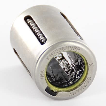INA KH12-PP Linear Ball Bearing, Closed Type, Sealed At Both Ends, Alloy Steel, Metric, 12 mm ID, 19 mm OD, 800 newtons Dynamic Load Capacity