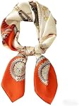 Square Silk Scarf, Women's Satin Scarf for Head, Neck and Hair70 cm | exquisite printed patterns in bold colors,,all Season Casual Office Travel Neck Accessories for Back to School and Daily Wear