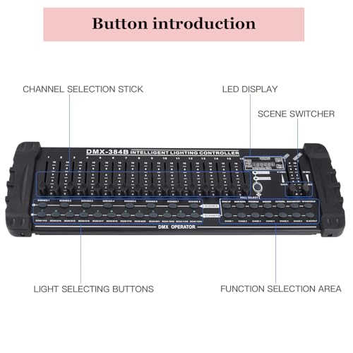 Contrôleur DMX-512 pour 24 scanners avec 384 canaux programmables
