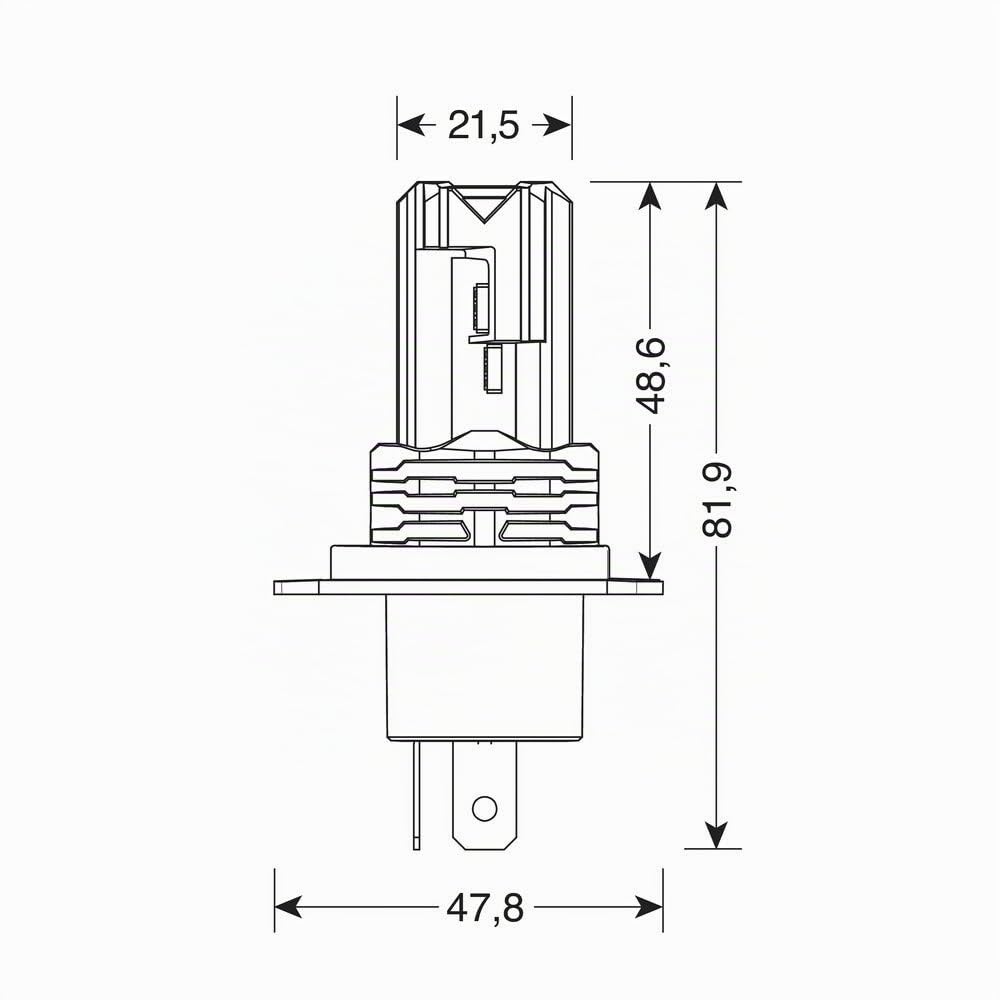 PILOT 57730 9-32V Halo LED Serie 10 Halo Killer - (H4) - 20W - P43t - 2 pz - Scatola