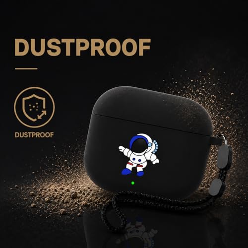 Image of Anvique Silicone Case for OnePlus Buds 4 Pro,Shockproof Protective Cover, Scratch Resistant, Lightweight, Precise Fit with Charging Access (Astronout Lanyard)