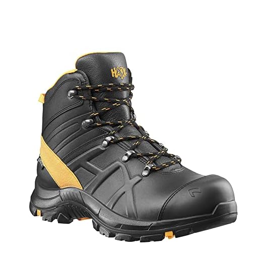 Haix Black Eagle Safety 40.1 Low/Black-Black. UK 9.5 / EU 44 4 Haix Black Eagle Safety 54 mid/Black-orange. UK 9.5 / EU 44