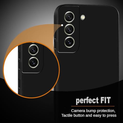 Image of amazon basics Mobile Cover for Samsung Galaxy S21 FE 5G | Full Camera Protection | Premium Liquid Silicon Case | Flexible Bumper Case for Samsung Galaxy S21 FE 5G (Black)