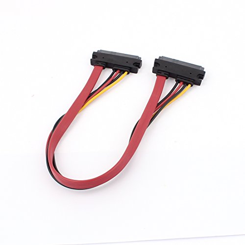 Cable de Datos y Energía Serial SATA 7+15 Pin Hembra a Hembra 30 cm