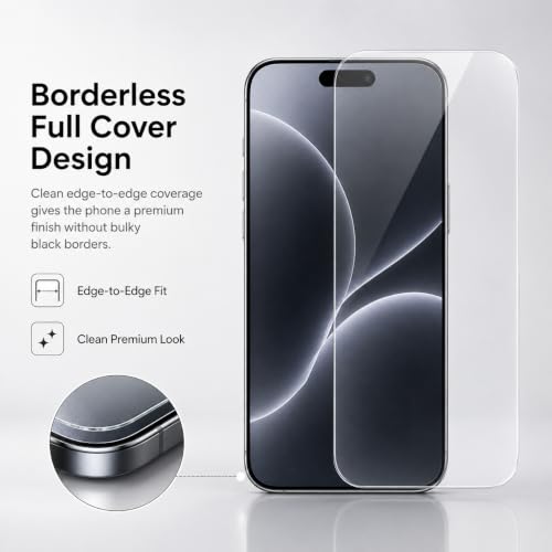 Image of 8K Borderless Tempered Glass Compatible with iQOO 13