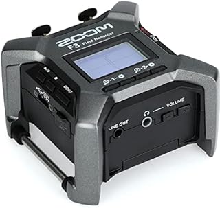 Zoom F3 Professional Field Recorder, 32-bit Float Recording, 2 Channel Recorder, Dual AD Converters, 2 Locking XLR/TRS Inputs, Battery Powered, Wireless Control
