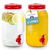 Dispenser Bevande Vetro 3,7L Con Rubinetto Acciaio - Ideale Per Casa, Feste E BBQ - Foto 3