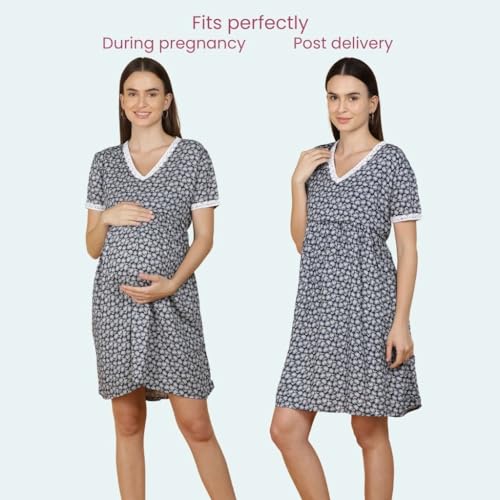 Image of Morph Maternity | Maternity Dresses for Women | Fits During Pregnancy & Post Pregnancy | Back Tie to Adjust