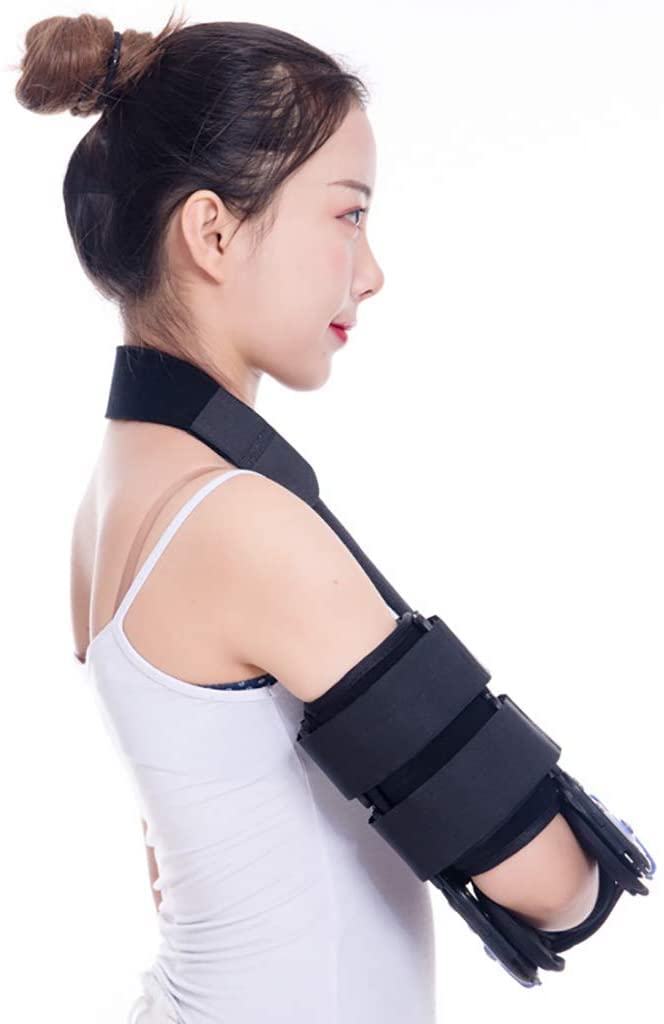 Tutore per Gomito Articolato Rom, Supporto per Gomito Articolato per Recupero Post-Operatorio da Infortunio, Riabilitazione da Frattura del Gomito, Destro O Sinistro
