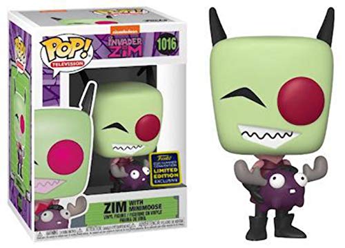 Black Friday 🔥 Funko POP! Television Invader Zim with Minimoose Figure (SDCC 2020 Exclusive)