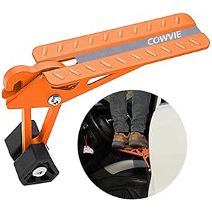 COWVIE Foldable Car Door Step Stand Pedal – Access to Vehicle’s Top Roof Both Feet Stand Pedal Ladder for Most SUV Truck…