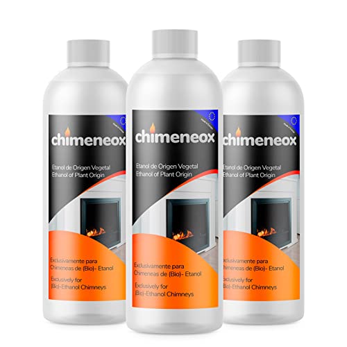 3 litros Bioetanol 96% Origen Vegetal para chimeneas