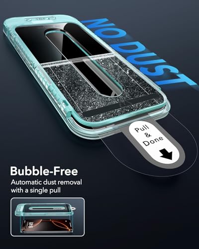 ESR 3 Pack for iPhone 16 Pro Max Privacy Screen Protector, Anti-spy Tempered-Glass Privacy Screen Protector with Flawless Fit Tray, 9H Hardness,Scratch Resistant, HD Clear