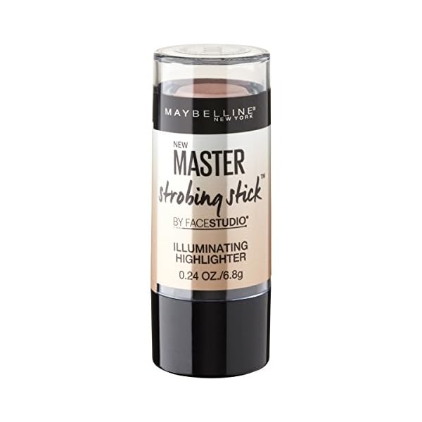 Maybelline New York Makeup Facestudio Master Strobing Stick, Light - Iridescent Highlighter, 0.24 oz.