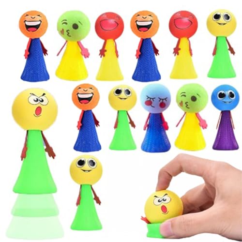 SNAPTRON Birthday Return Gifts for Kids Party - 12Pcs Jumping Toys for Return Gifts for Birthday for Kids Adults Return Gifts for Kids in Bulk, Multicolor (SPRING, 12)