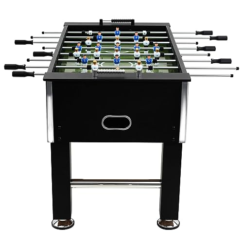 ZEYUAN Kickertisch Stahl 60 kg 140 x 74,5 x 87,5 cm Schwarz Tischkicker, Tischfussball, Tischkicker Bälle, Tischkicker Erwachsene, Spieltisch – Bild 4