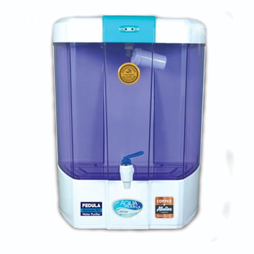 Image of Aqua Pearl Water Purifier, RO+UV+UV LED+B12 Mineral+Alkaline, ORC Copper, High TDS Membrane, Automatic, for Home and Office Use (1 Year Warranty On Pump & SMPS)