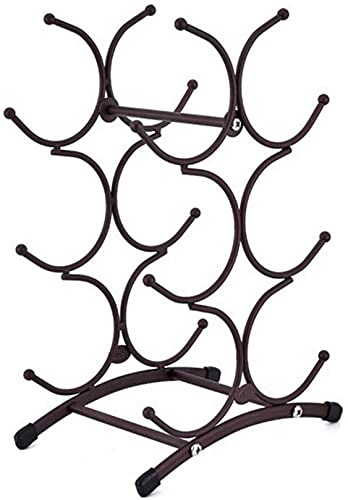 Soporte para botellas de vino de hierro de 3 niveles miniatura 1