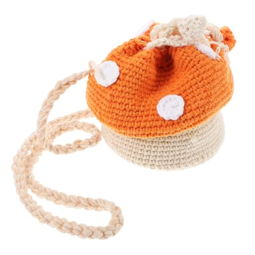 Sac à cordon tricoté LIFKOME en forme de champignon pour fille