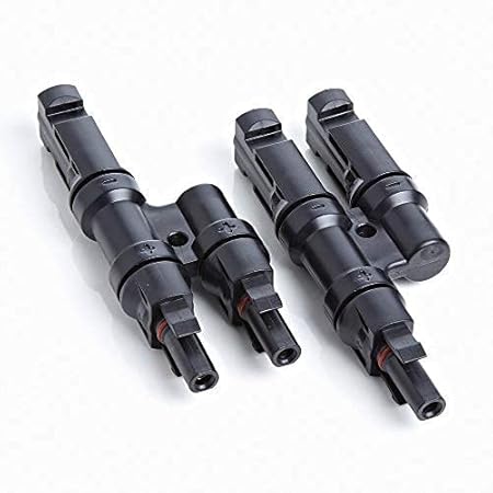 Clare Solar 2 in 1 MC4 Branch Connector for Solar Panels 1500v 50A TUV Certified (Pack of 2)