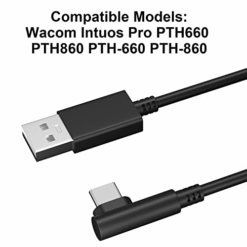 Toxaoii PTH-660 USB Type C Charging Cable Date Sync Cord Compatible with Wacom Intuos Pro PTH-860 PTH860 PTH-660 Tablet (USB-C Connector - Image 3