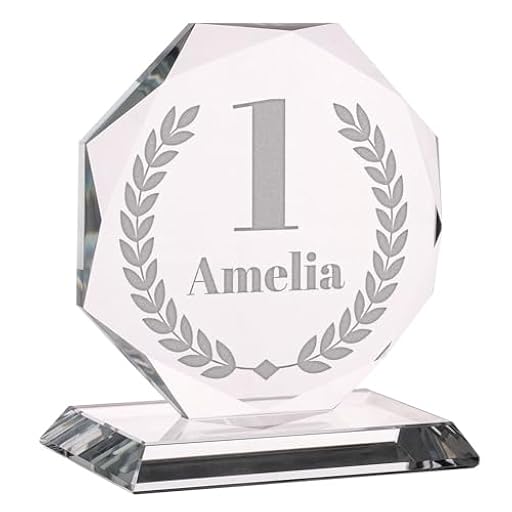 Wanapix | Trofeo Grande Personalizado con Nombre y Texto | Cristal Grabado (Escala de Grises) | Premio Personalizado | Octogonal 17 cm | Incluye Estuche para Guardar | Primer Premio | Ya disponible en tu tienda friki favorita! En mundofriki.es!