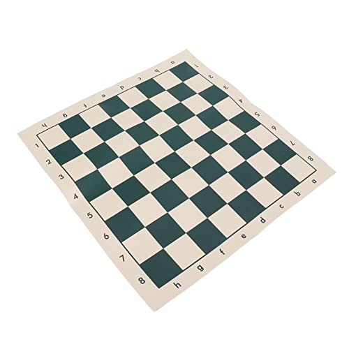 Bnineteenteam Tablero de Ajedrez de PVC, Tablero de Ajedrez Suave Portátil, Tablero de Ajedrez Estándar para Viajes, Camping Al Aire Libre, 34,5x34,5 Cm Cover