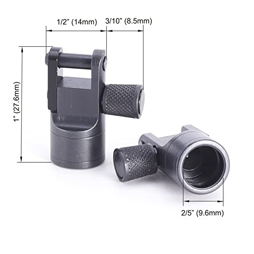 TRIROCK 2-pack Multi-function quick detachable stud base adapter for mounting sling swivels & wood screws - Image 3