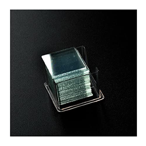 顕微鏡観察 顕微鏡ガラススライド 18x18mm 正方形 顕微鏡ガラススライドカバー スリップ ブランクスライド 100個