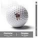 Donkey Christmas Reindeer Lights Custom Golf Ball Soft Practice Golf Balls Performance Distance and Speed for Indoor Outdoor
