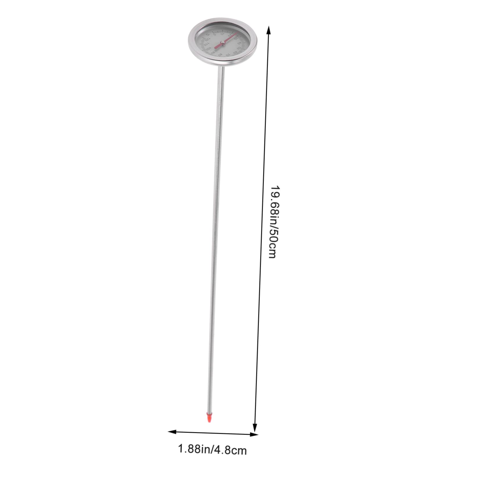 Mipcase 3pièces Thermomètre Acier pour Compostage Outil De Jardinage Mesure Précise Température Sol