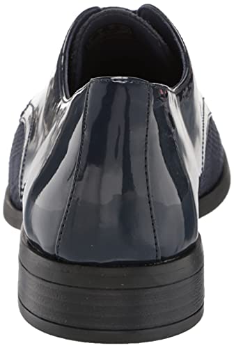 Clarks Oxford Trish Tye Feminino, Interesse azul-marinho, 11