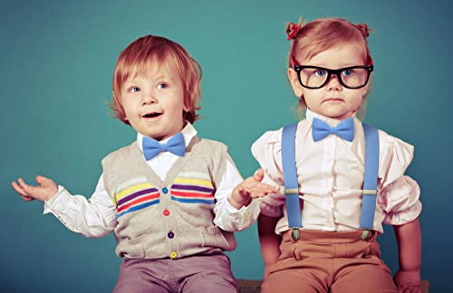 Image of Bow Tie House Mens Bowties Pre-tied Shape Clip on Bowtie Solid Men Formal Wear for kids, baby boys, toddler any age bow ties