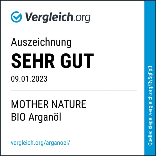 Haaröl MOTHER NATURE COSMETICS BIO Arganöl, Haare, Gesicht