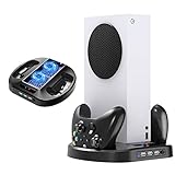 Vertical Cooling Fan Stand for Xbox Series S Console with Charging Stand, LETPLY Cooler Fan System...