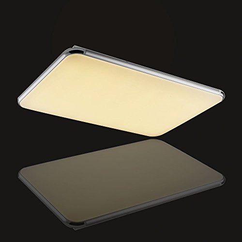 Yuanline LED Ultra Delgado Lámpara del Techo para Dormitorio Habitación Hotel etc, 96w IP20 impermeable 144pcs SMD5730 LED Bombillas Luz Cálida 2800K-3200K 5000-5100lm