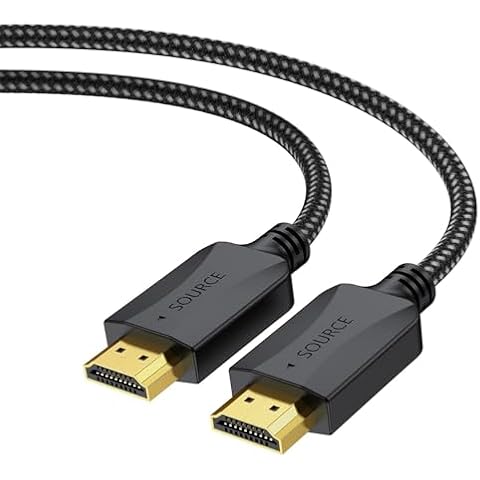 4K HDMI Cable 10 FT, 4K Computer TV HDMI 2.0 Cable 10FT- Shielding HDMI Cord 165Hz Male to Male High Speed -HDCP2.2, HDR 3D ARC & CL3 Rated in Wall | for PC, Monitor, PS5, PS4, Xbox Fire TV, & More Cover