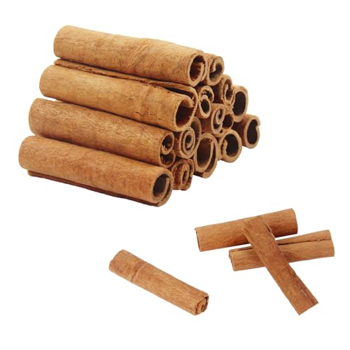 CYIOU 50 Piezas Decorativas Navideñas Canela en Rama Decorativas 5 cm Palitos de Canela Decorativo para Coronas Manualidades Arreglos Bricolaje Adornos Navideños Dispersos Coronas Fabricando