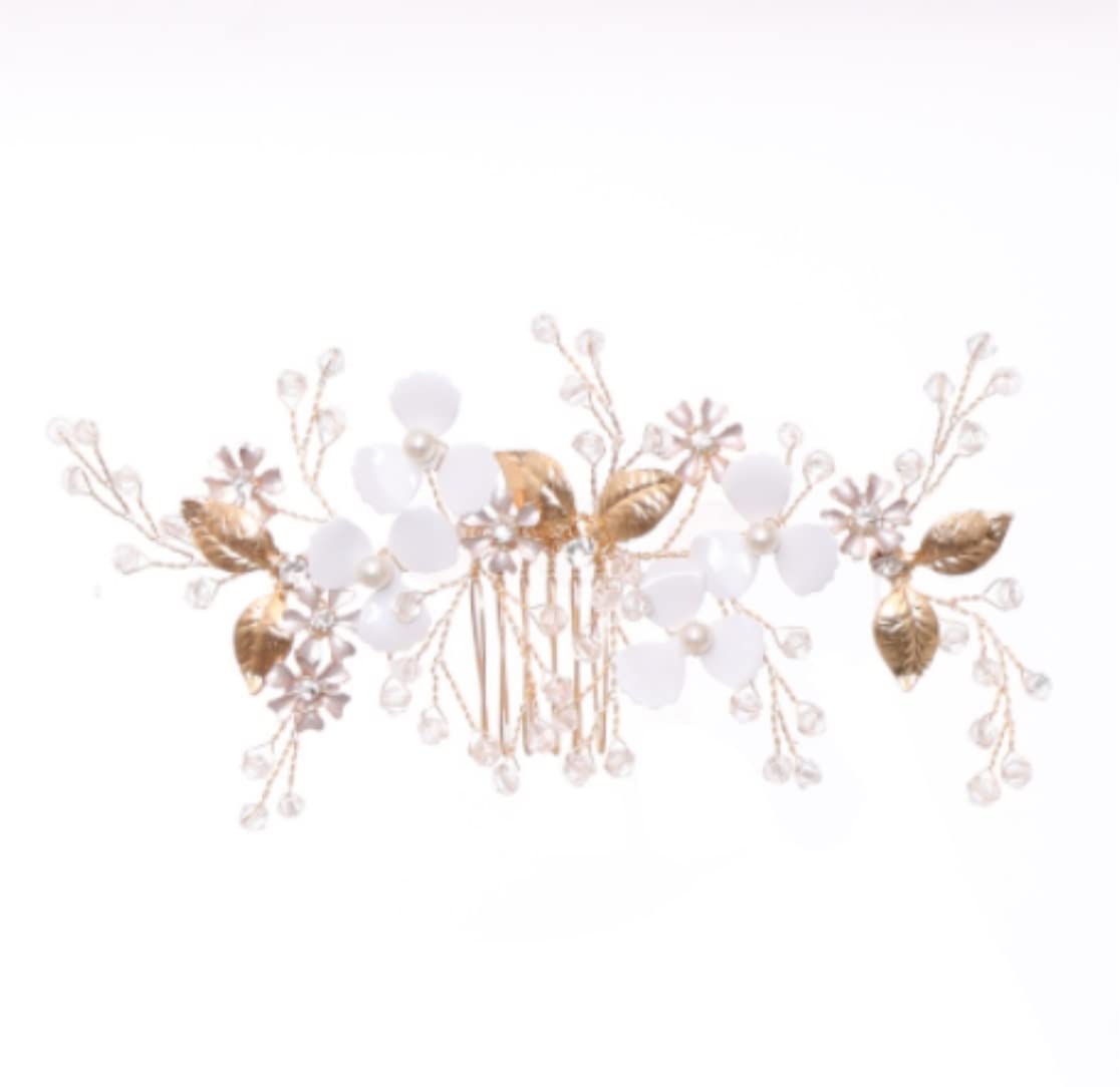 Grzebienie Boczne Grzebień do Włosów Wesele Kryształowe grzebienie do włosów Rhinestone perłowy grzebień do włosów dla panny młodej biżuteria do włosów ślubne akcesoria do włosów dla panny młodej